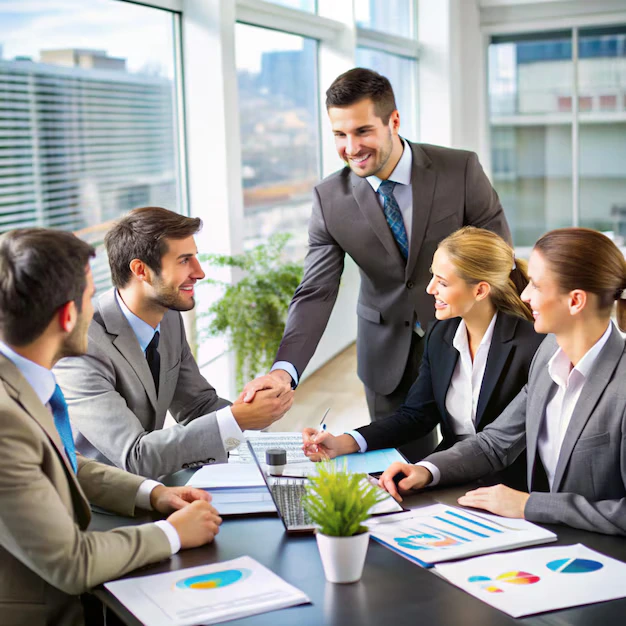 Dark Green Trading meeting with a client to review an import and export requirement